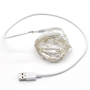 Светодиодная лента Огонек OG-LDL08 белая (теплый свет) 5м (USB)