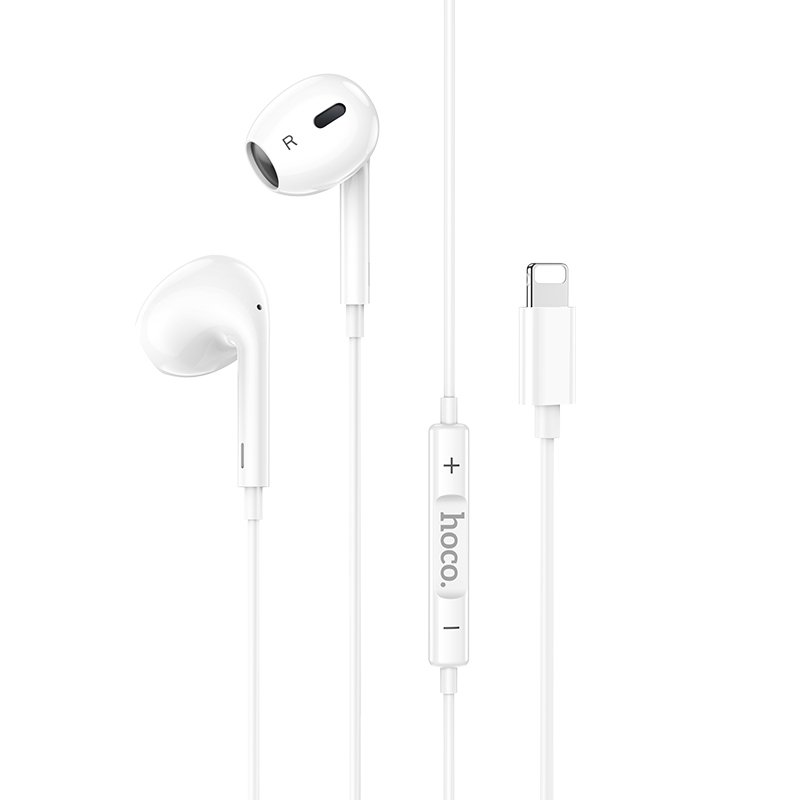 Наушники HOCO M1 Max Original Series Earphone Lightning, белые