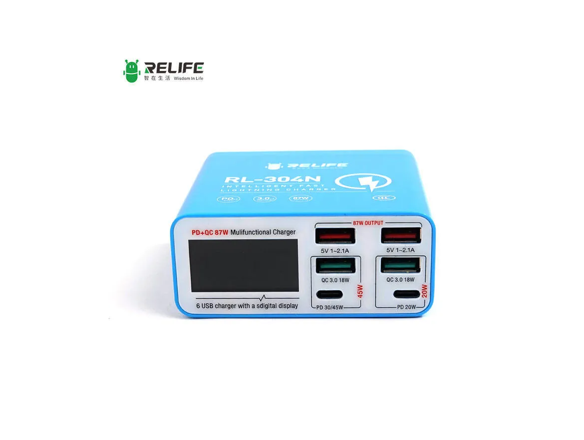 Источник питания RELIFE RL-304N (6 портов USB + быстрая зарядка)