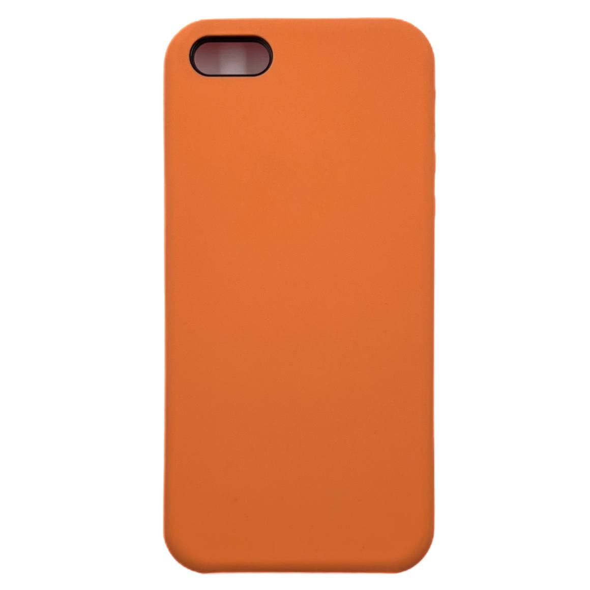 Чехол силиконовый гладкий Soft Touch iPhone 5/ 5S/ SE, персиковый №56