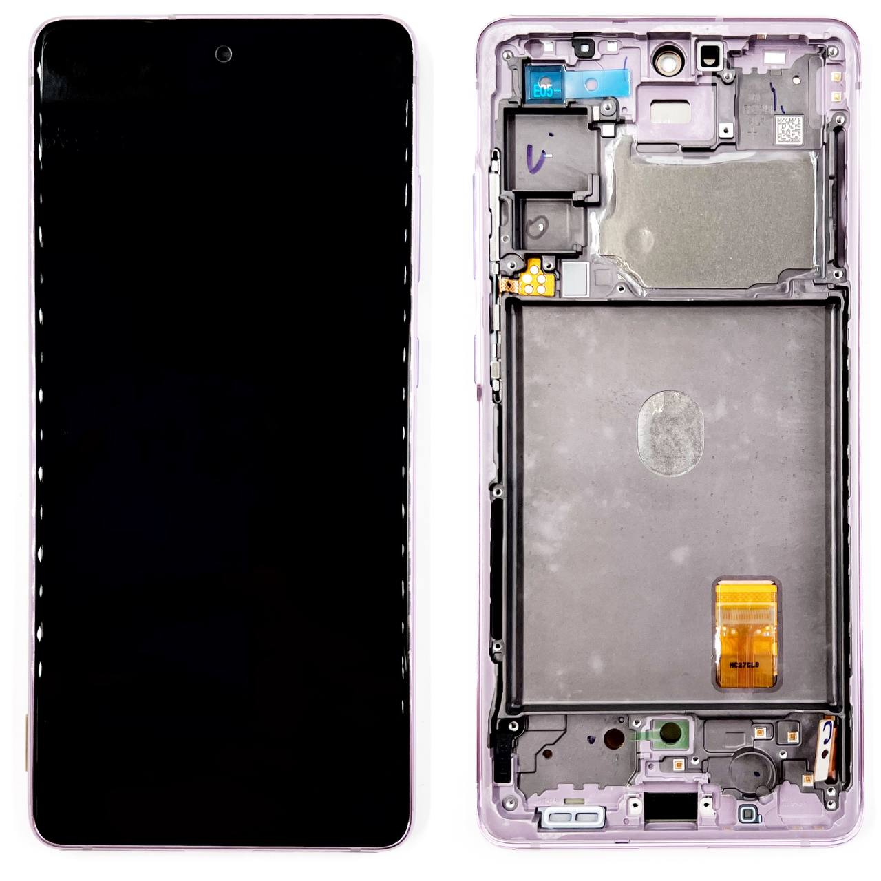 Дисплей Samsung G780F/ G781B Galaxy S20 FE в сборе с тачскрином и рамкой, Розовый (OR100%)