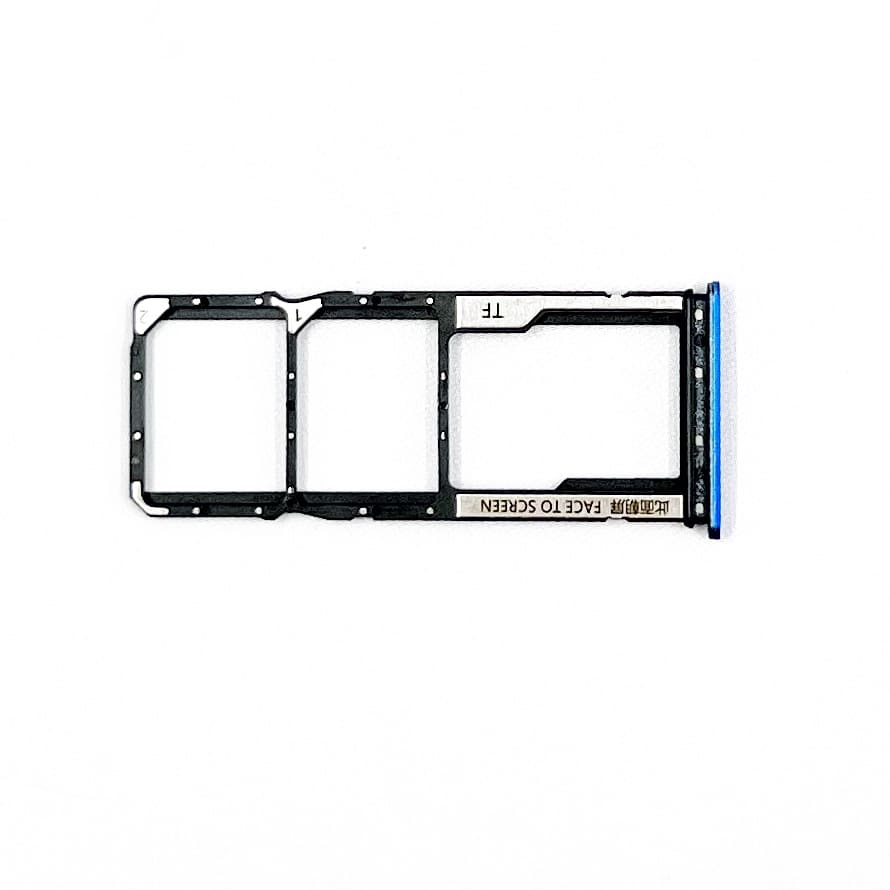 Держатель Sim Xiaomi Redmi 9A/ 9C, синий