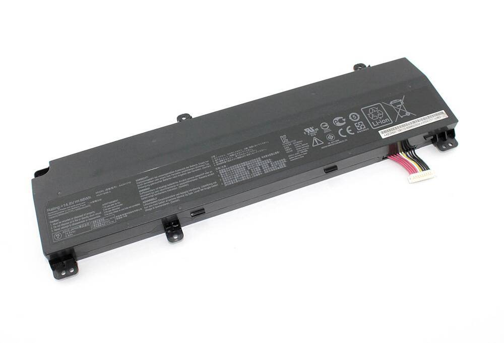 АКБ A42N1710 для ноутбукa Asus ROG Strix GL702 14.8V 5800mAh (white connector)
