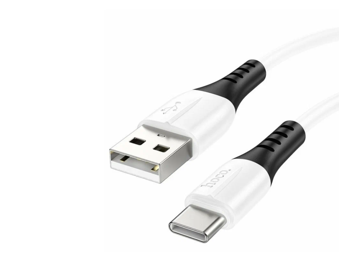 USB кабель Type-C HOCO X82 Silicone (100см, 3A), белый