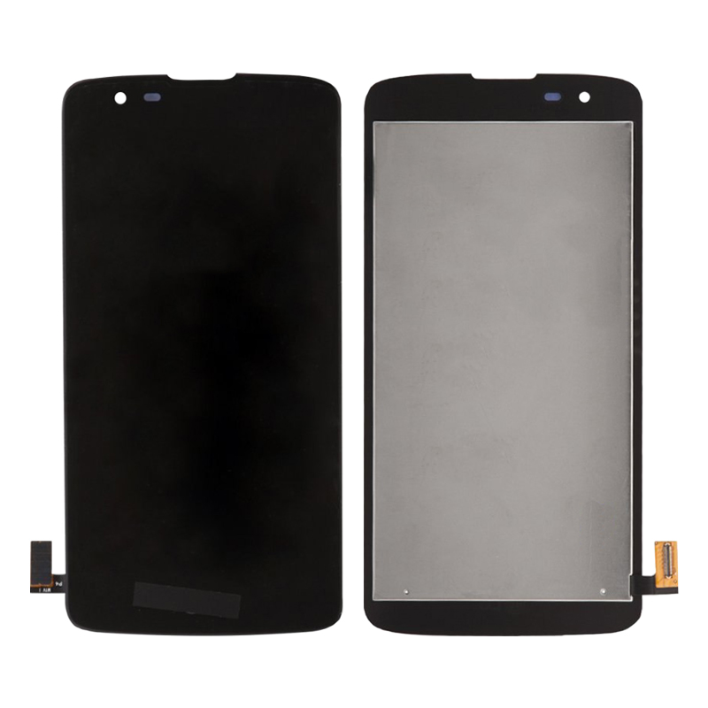 Дисплей LG K350E (K8 LTE) в сборе с тачскрином и рамкой, Черный