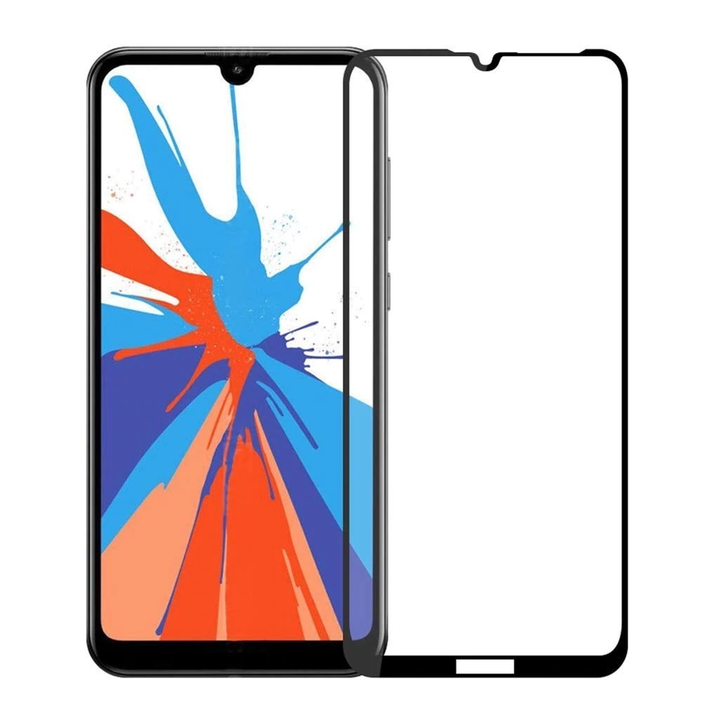 Защитное стекло Huawei Y7 2019/ Y7 Pro 2019/ Y7 Prime, черное (тех упаковка)