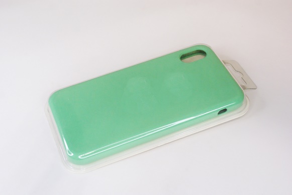 Чехол силиконовый гладкий Soft Touch iPhone XR, светло-зеленый №50