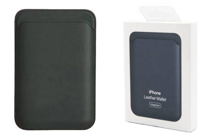 Картхолдер для MagSafe App wallet с анимацией футляр для карт на магните, зеленый