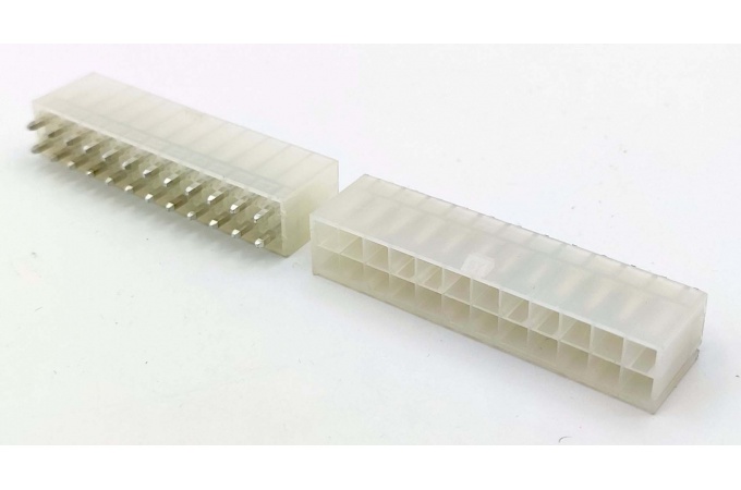 Разъем под провод питания 24pin (2*12pin) прямой