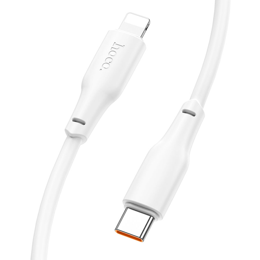 USB-C кабель HOCO X93 Force PD20W Type-C to Lightning (100см. 3A), белый