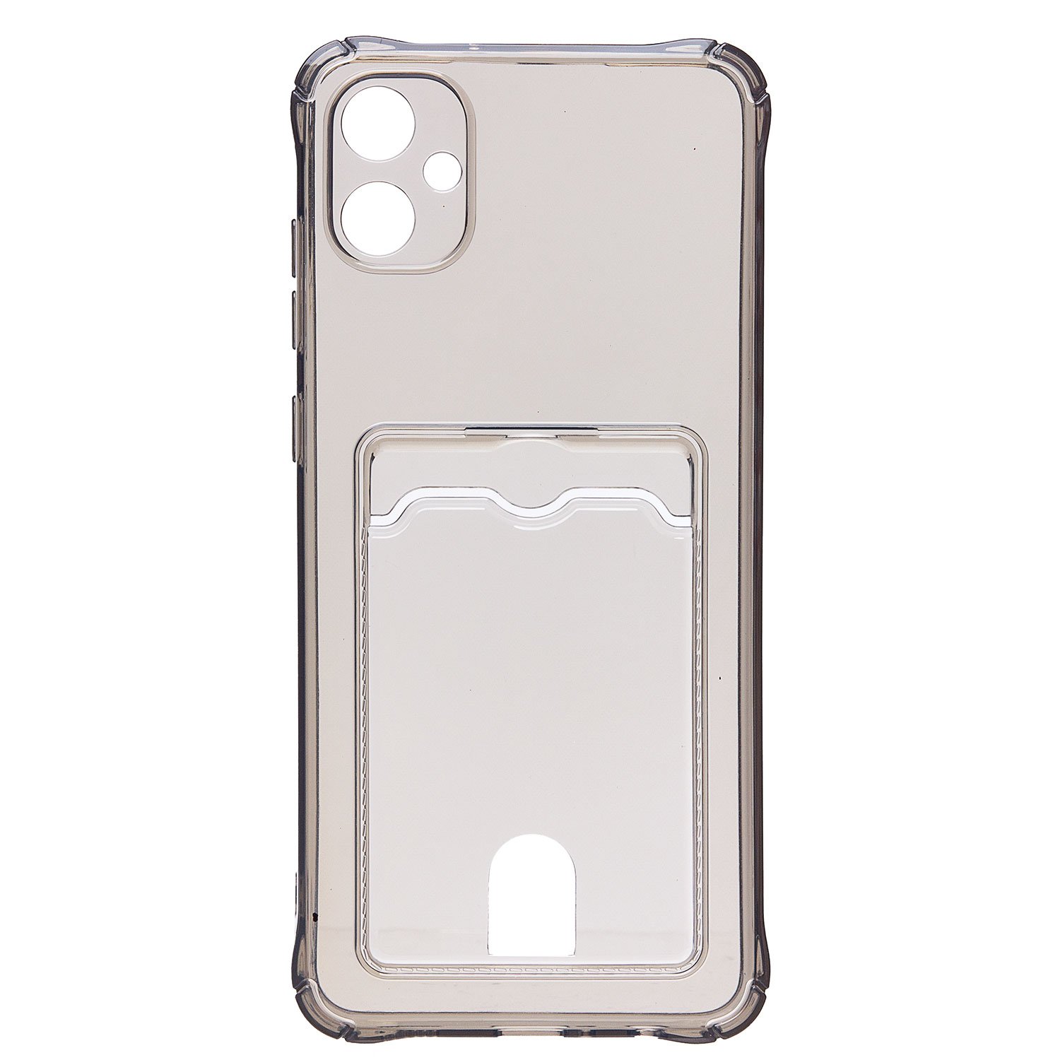 Чехол силиконовый с визитницей Samsung A05 SM-A055 черный