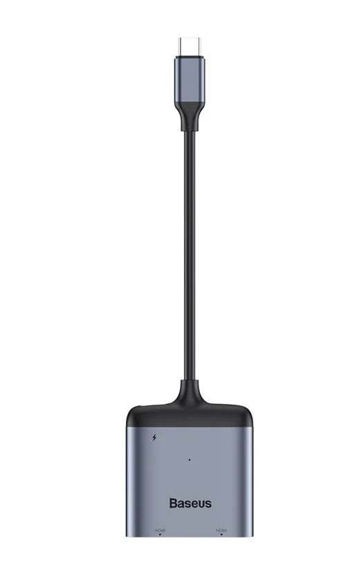 USB-концентратор Baseus Enjoyment Series (Type-C intelligent HD) (Серый)