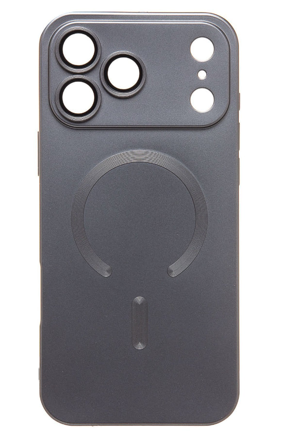 Чехол силиконовый MagSafe Matte iPhone 17 Pro Max, серый