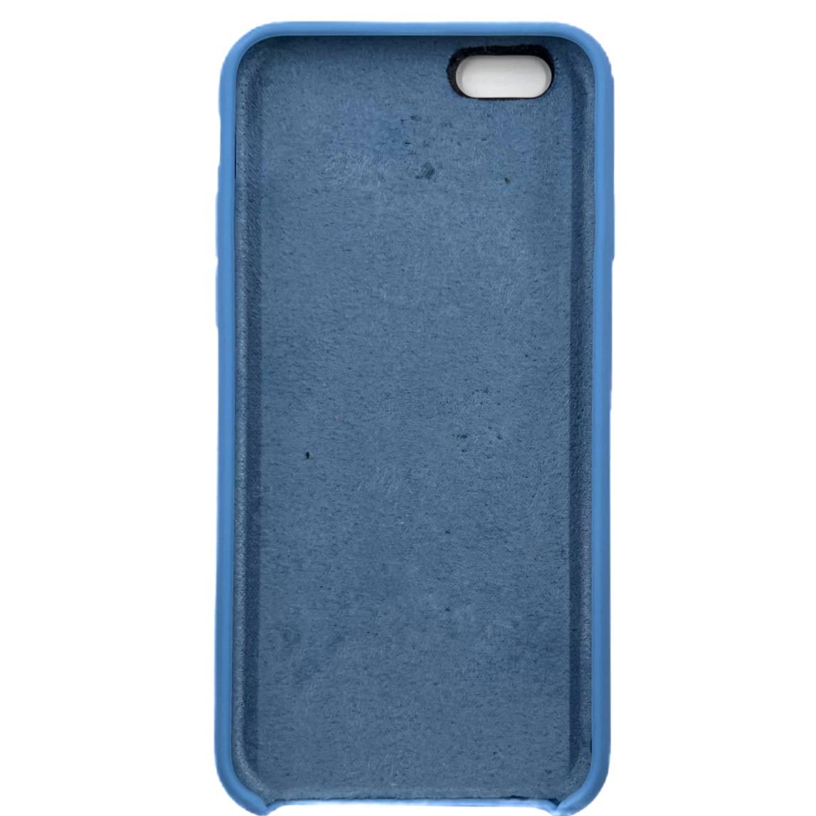 Чехол силиконовый гладкий Soft Touch iPhone 6/ 6S, светло-синий №53