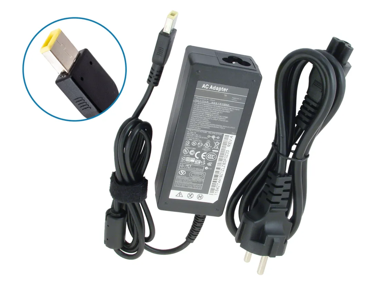 Блок питания для ноутбука Lenovo 20,0V, 6,0A разъём прямоугольный со штырьком