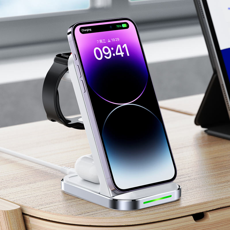 Беспроводная зарядная станция 3in1 20,5W AceFast, Быстрая зарядка