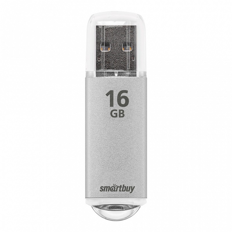 USB флеш-накопитель Smartbuy 16 GB USB 2.0 V-Cut, серебристый
