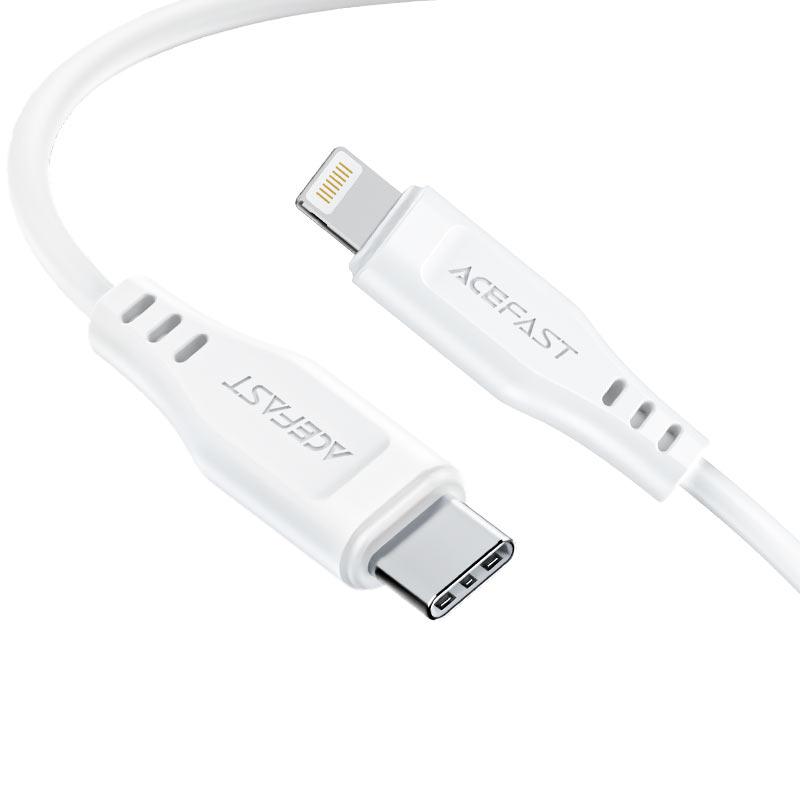 USB-C кабель ACEFAST C3-01 PD Type-C to Lightning (120см. 3A), белый