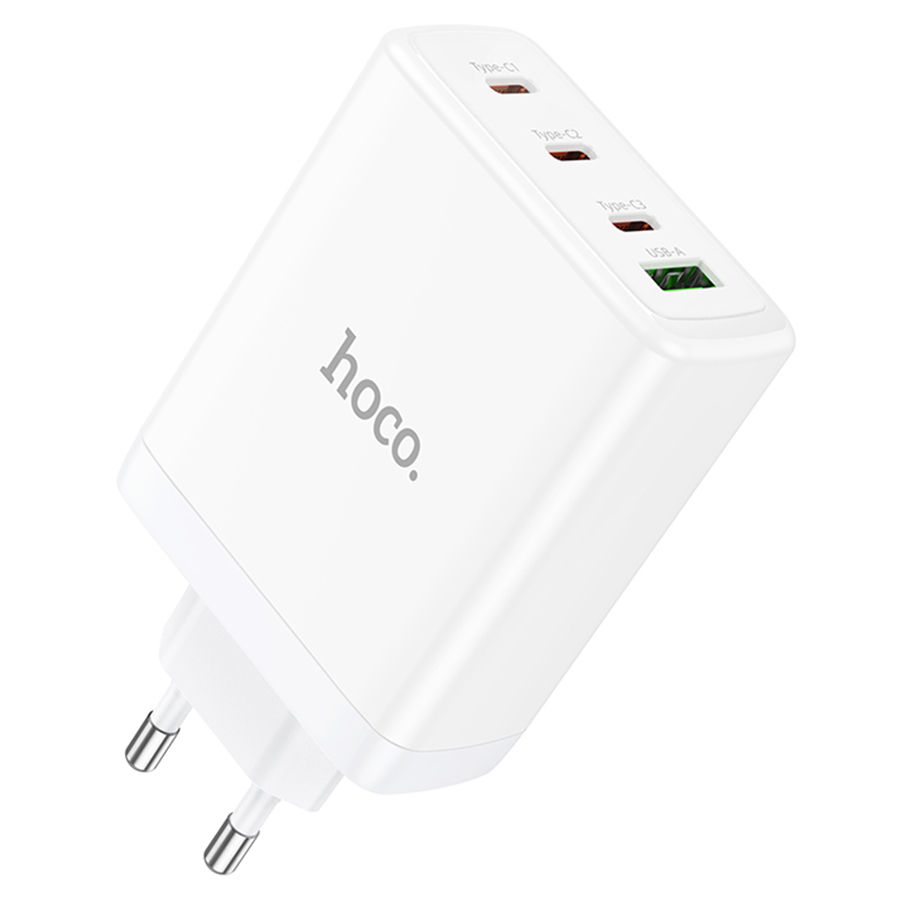 Сетевой адаптер HOCO N31 Leader PD100W four-port (3C1A) fast charger, белый