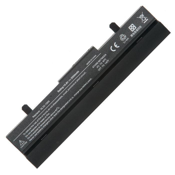 АКБ для ноутбука Asus Eee PC 1001/1005 5200mAh (OEM) черная