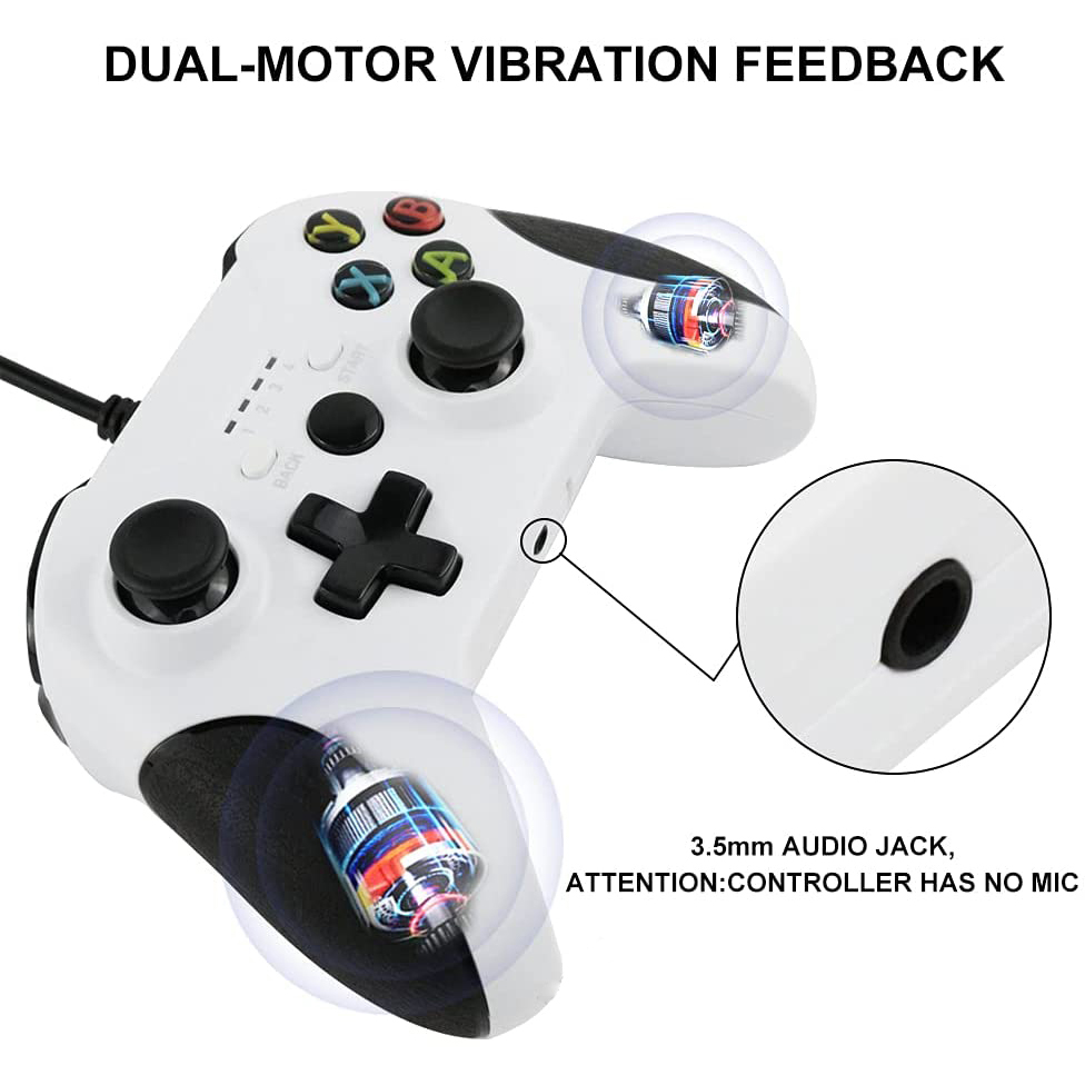 Геймпад игровой проводной для XBOX ONE OT-PCG17 цвет белый