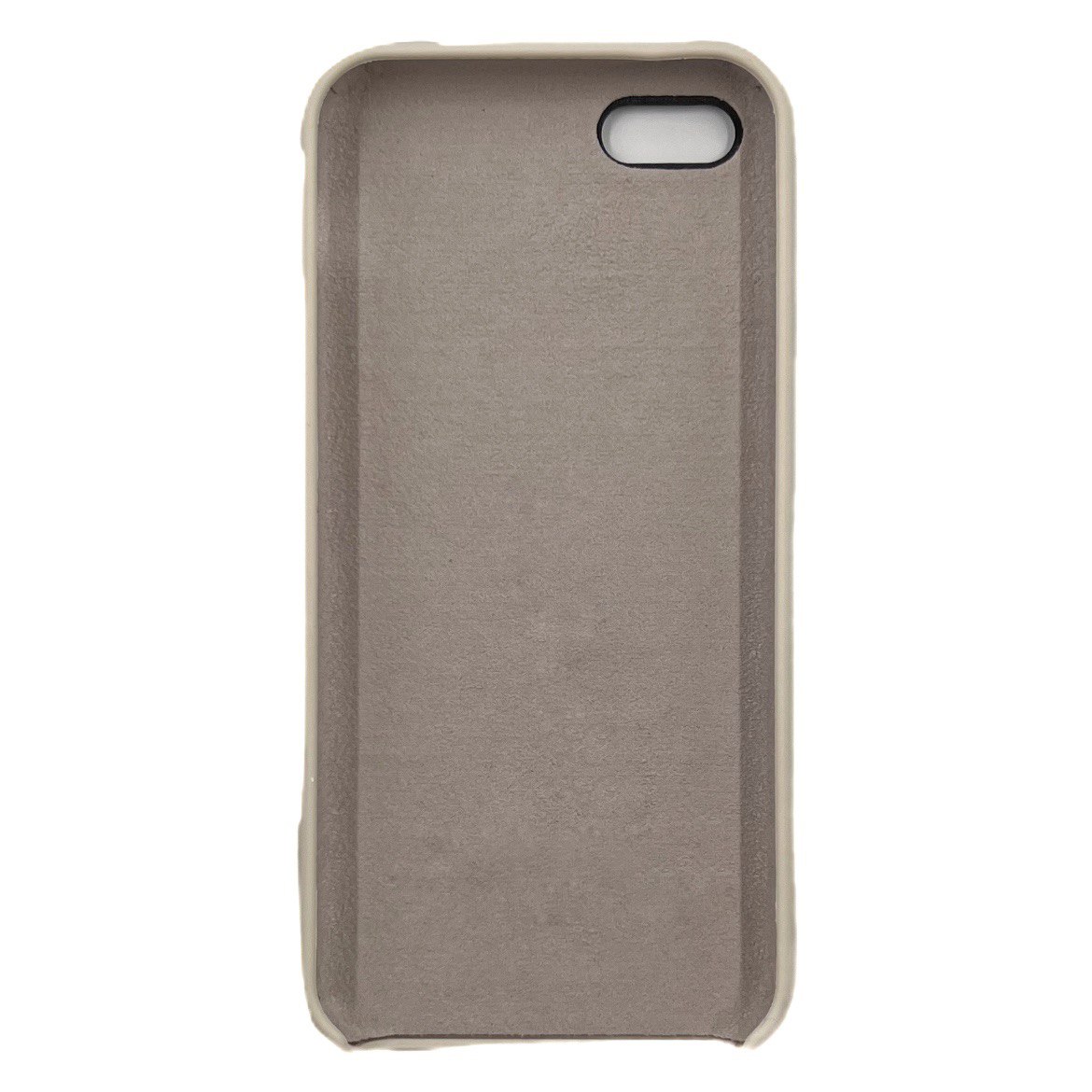 Чехол силиконовый гладкий Soft Touch iPhone 5/ 5S/ SE, слоновая кость №11