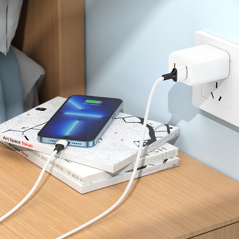 USB кабель Lightning BOROFONE BX84 Rise (100см. 2.4A), белый