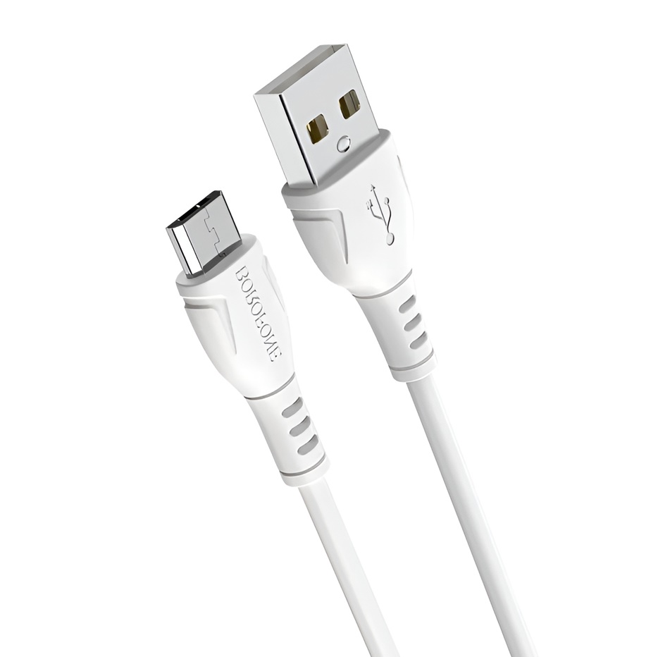 USB кабель micro USB BOROFONE BX51 Triumph (100см), белый