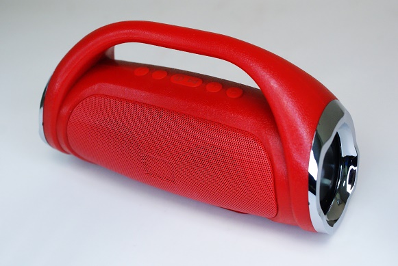 Колонка портативная Wireless K836 (Bluetooth/USB/AUX/TF) + Power Bank, красная