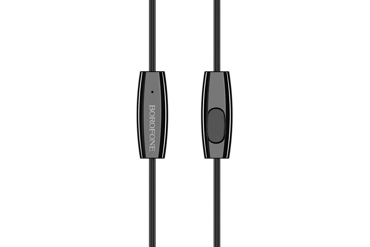 Наушники проводные BOROFONE BM31 Mysterious universal earphones 3.5mm, черные