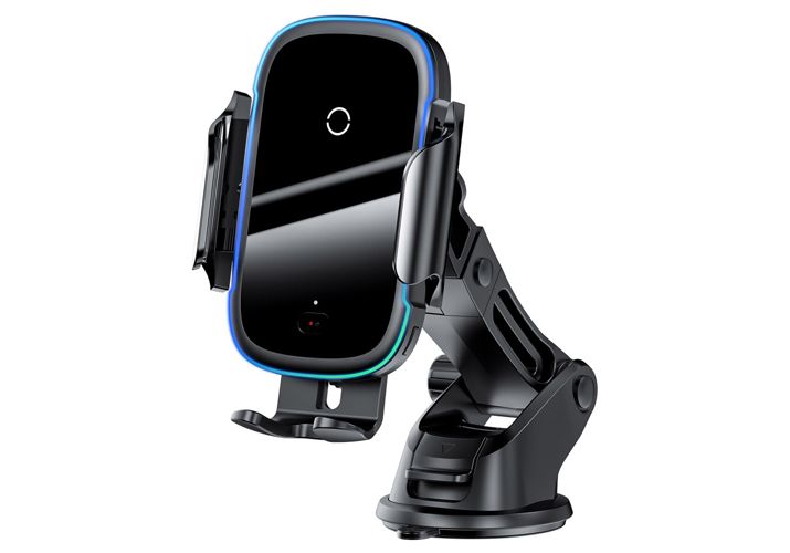 Держатель автомобильный BASEUS Light Electric с беспроводной зарядкой (15W, Qi, два виде крепления)