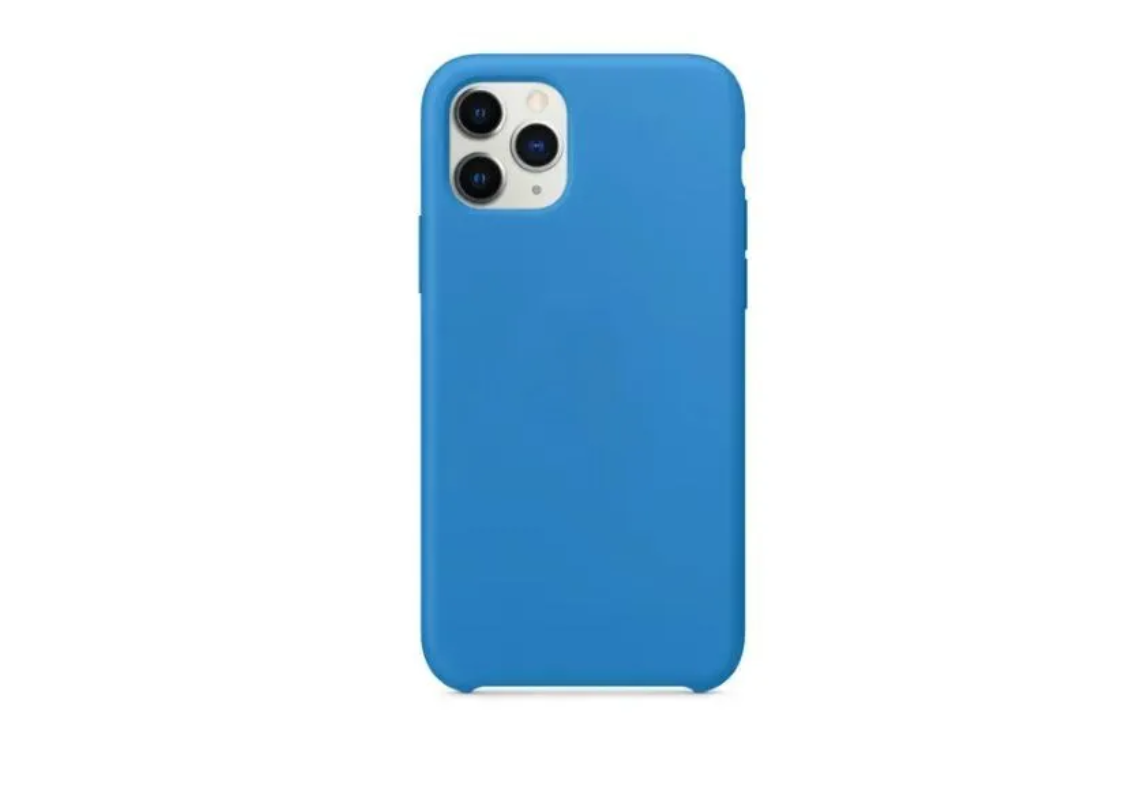 Чехол силиконовый гладкий Soft Touch iPhone 13 Pro Max, светло-синий №42