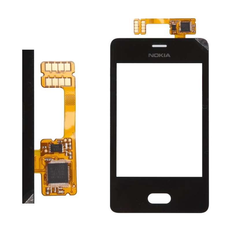 Тачскрин Nokia 501/ 501 Dual Asha, Черный