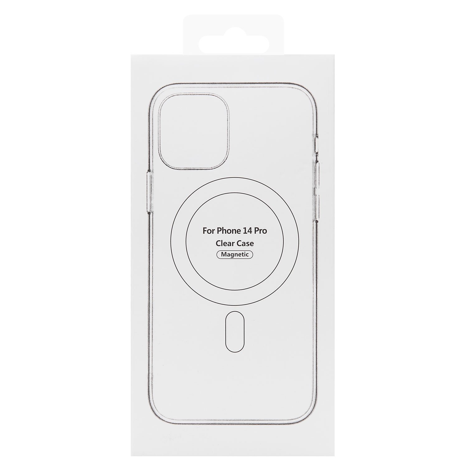 Чехол силиконовый MagSafe iPhone 14 Pro, черный