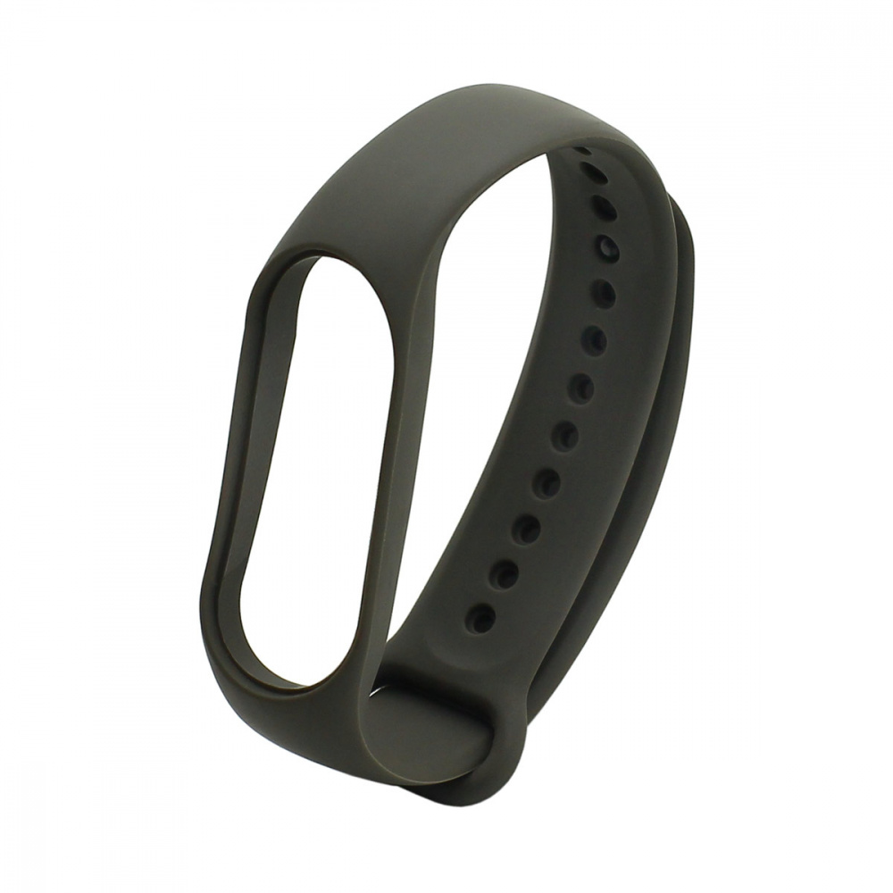 Ремешок силиконовый для Mi Band 7, темно-серый