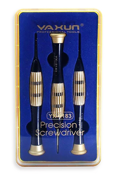 Набор отверток Ya Xun YX8183 (T4/ отвертка крестовая 1.5 / отвертка iPhone 0.8)