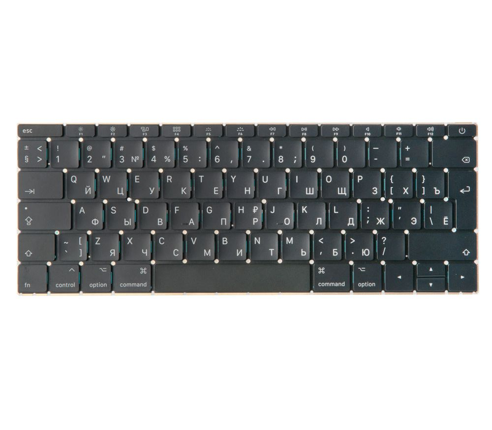 Клавиатура MacBook 12" A1534 (2015) Г-образный Enter (ISO) RUS (Org)