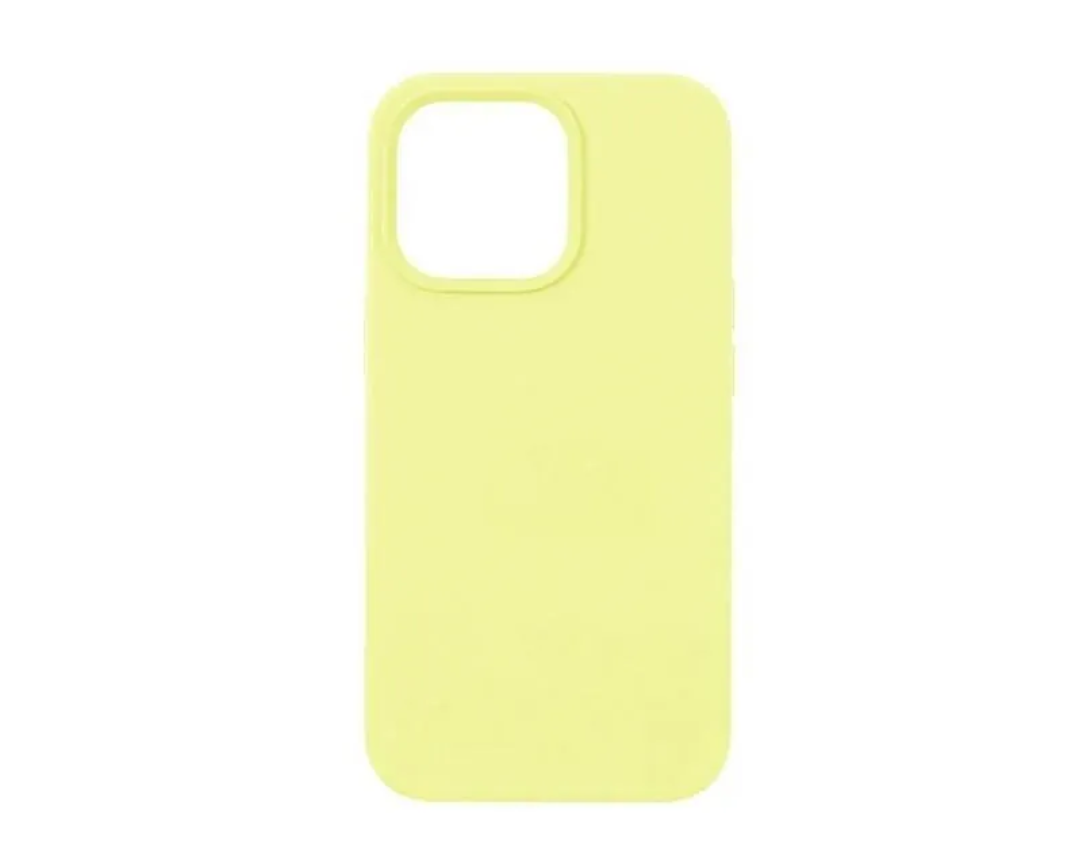 Чехол силиконовый гладкий Soft Touch iPhone 13 mini, желтый №4