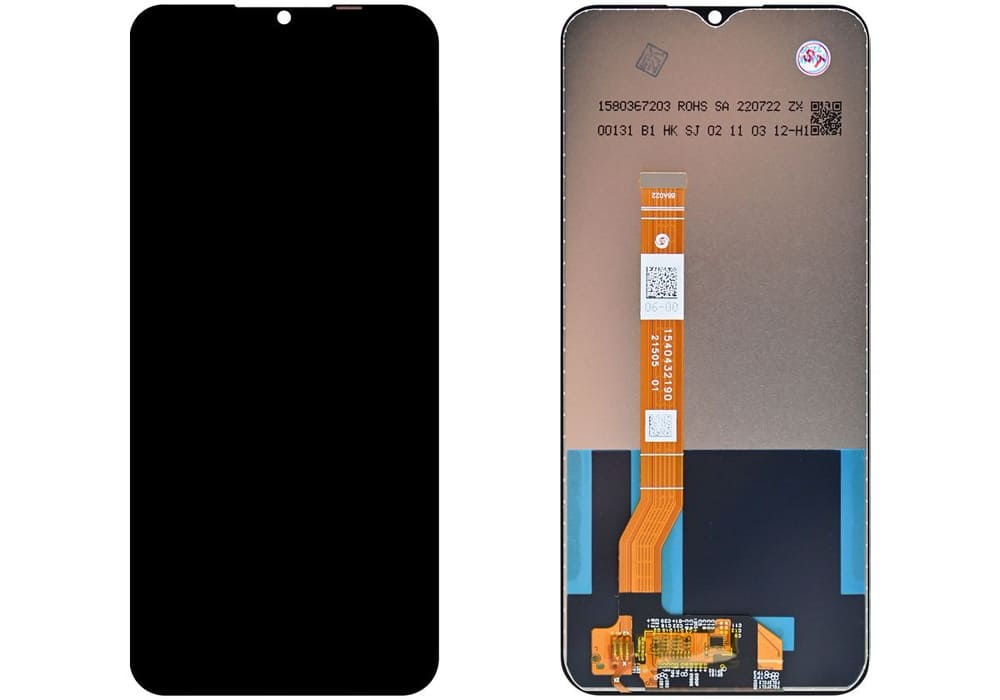 Дисплей Realme C35 (RMX3511) в сборе с тачскрином, Черный (Org100%)
