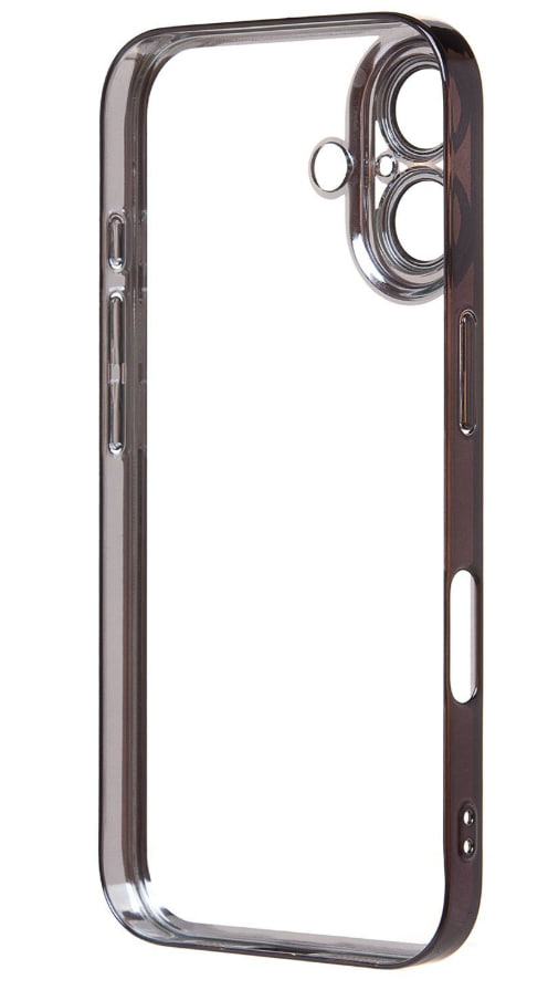 Чехол iPhone 16 с защитной линзой, черный