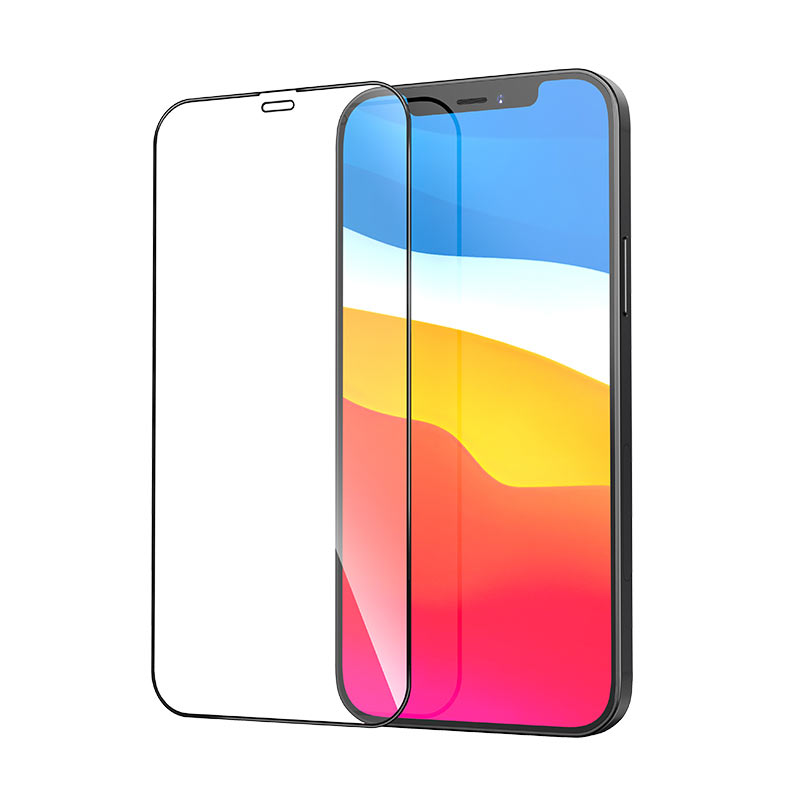 Защитное стекло iPhone 12 mini HOCO G1 полное покрытие, черное