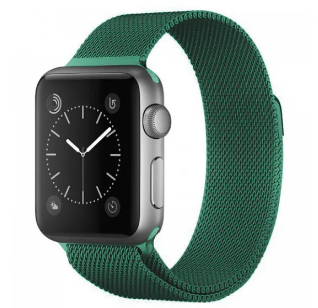 Ремешок Milanese Loop (Миланская петля) для Apple Watch 42/ 44/ 45 мм Dark green