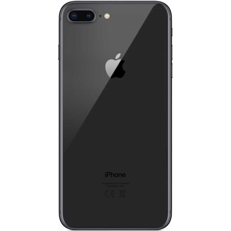 Задняя крышка/ Корпус iPhone 8 Plus в сборе с рамкой и шлейфами, черный (CE)