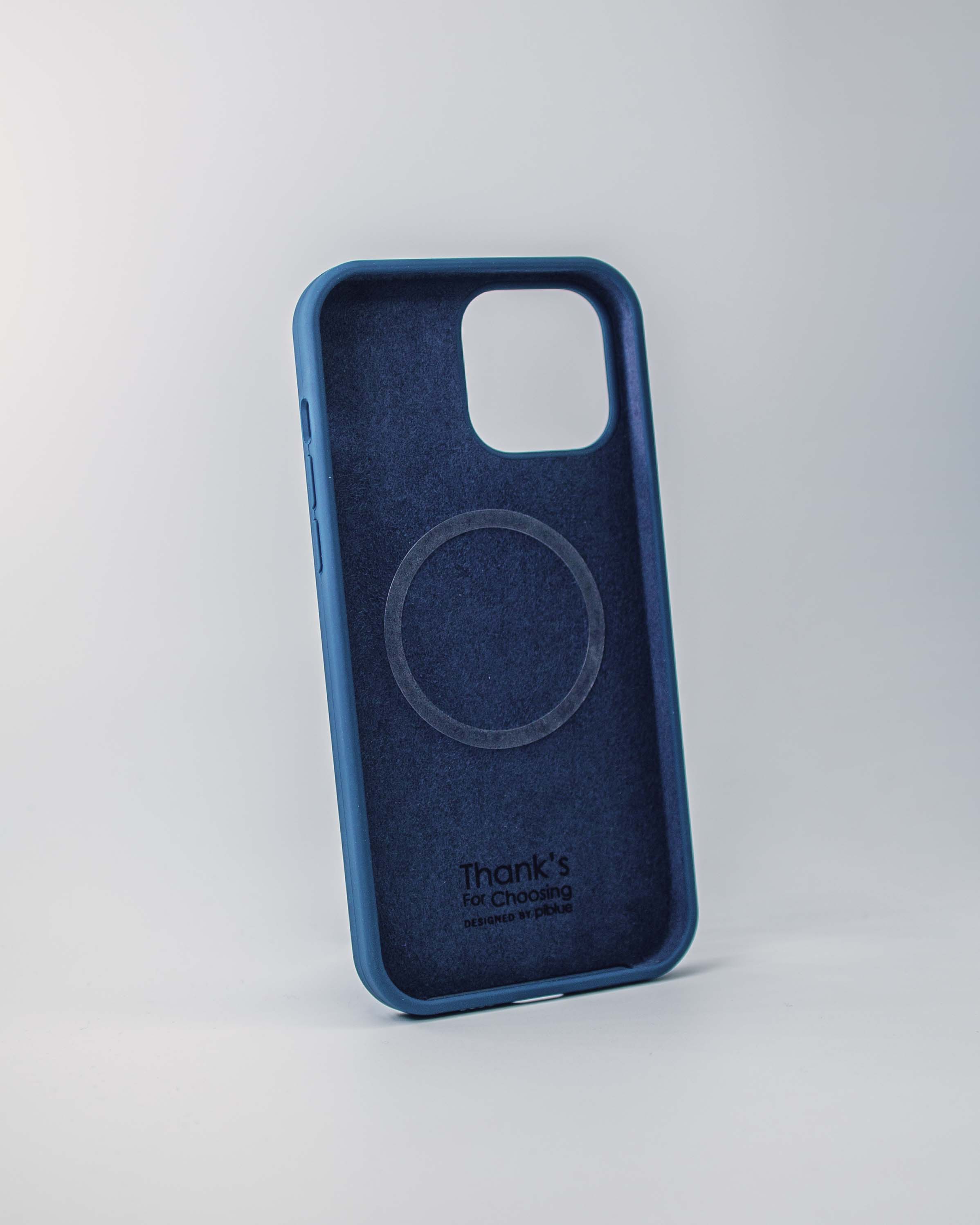 Чехол Piblue iPhone 13 Pro Max Silicone MagSafe, синий