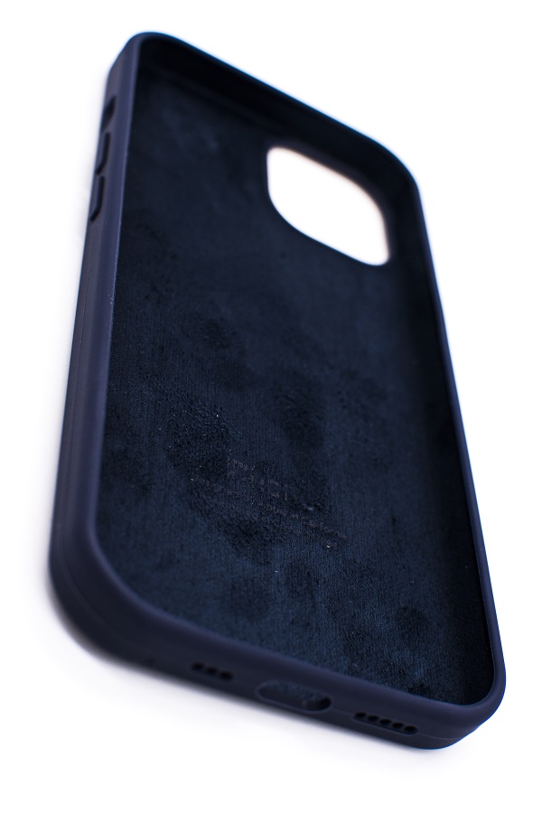 Чехол силиконовый гладкий Soft Touch iPhone 13 mini, темно-синий №8 (закрытый низ)