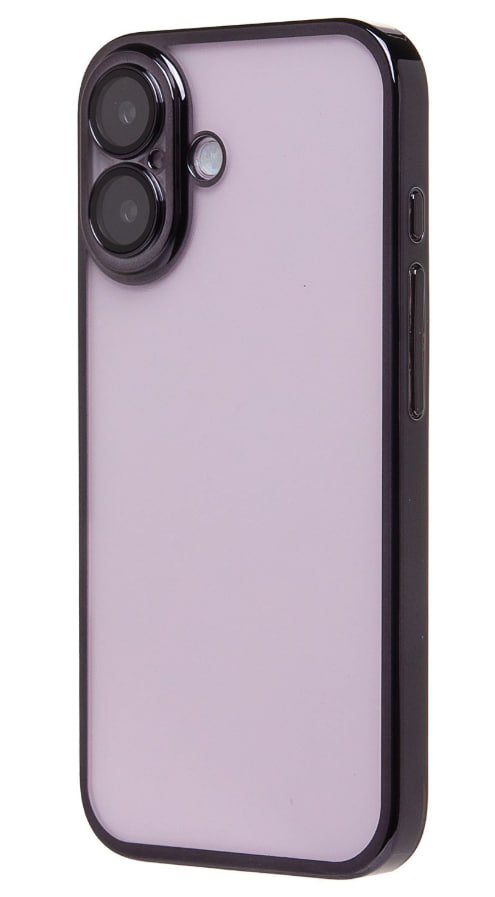 Чехол iPhone 16 с защитной линзой, черный