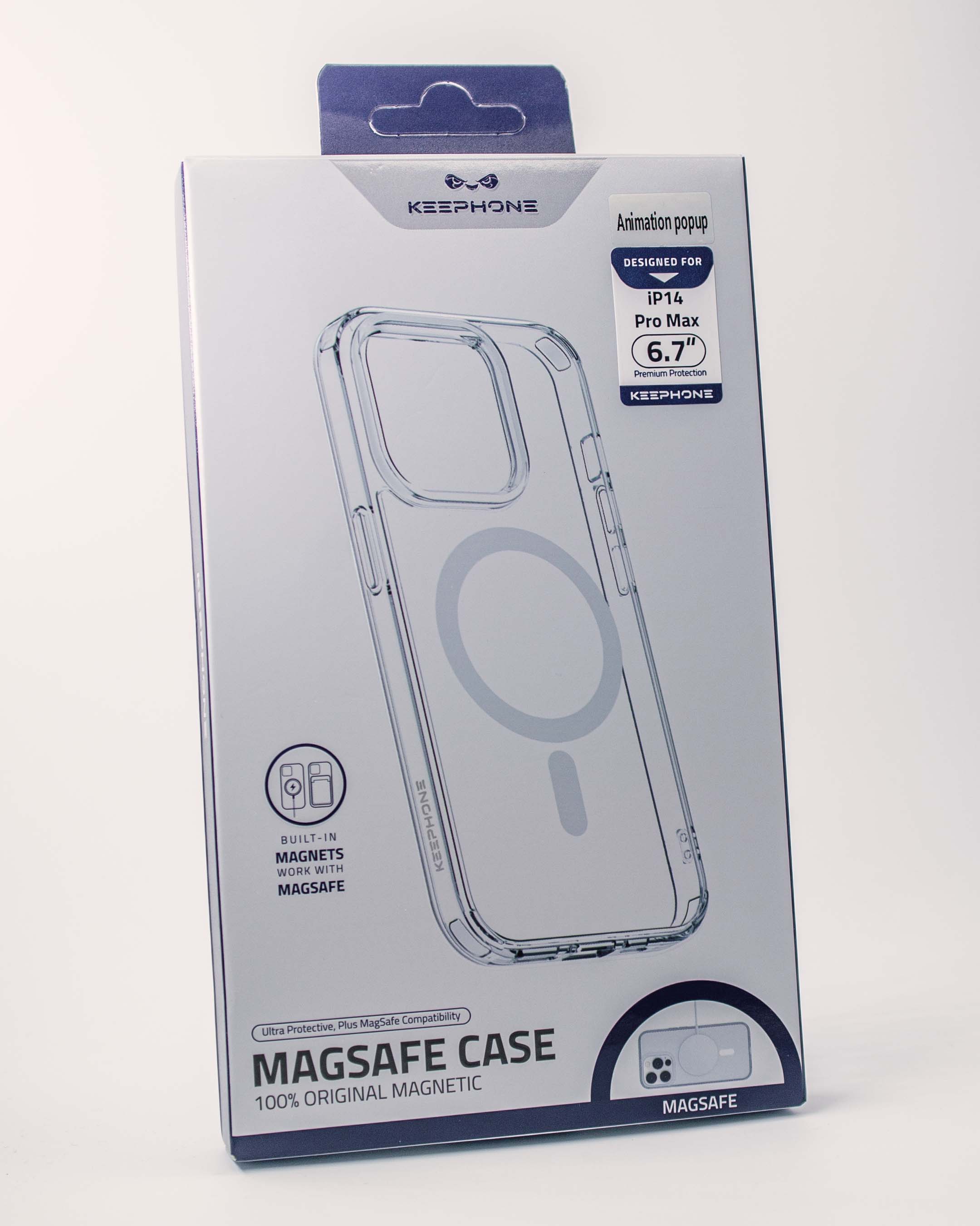 Чехол KeepHone iPhone 14 Pro Max MagSafe, прозрачный