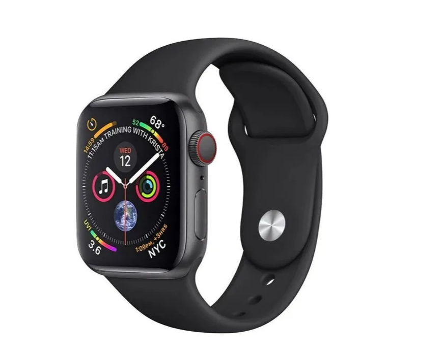 Ремешок силиконовый для Apple Watch 42/ 44 мм Sport Band, черный №18