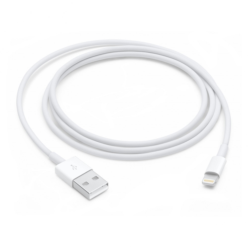 USB кабель Lightning MQUE2ZM/ A (100см), белый (упаковка)