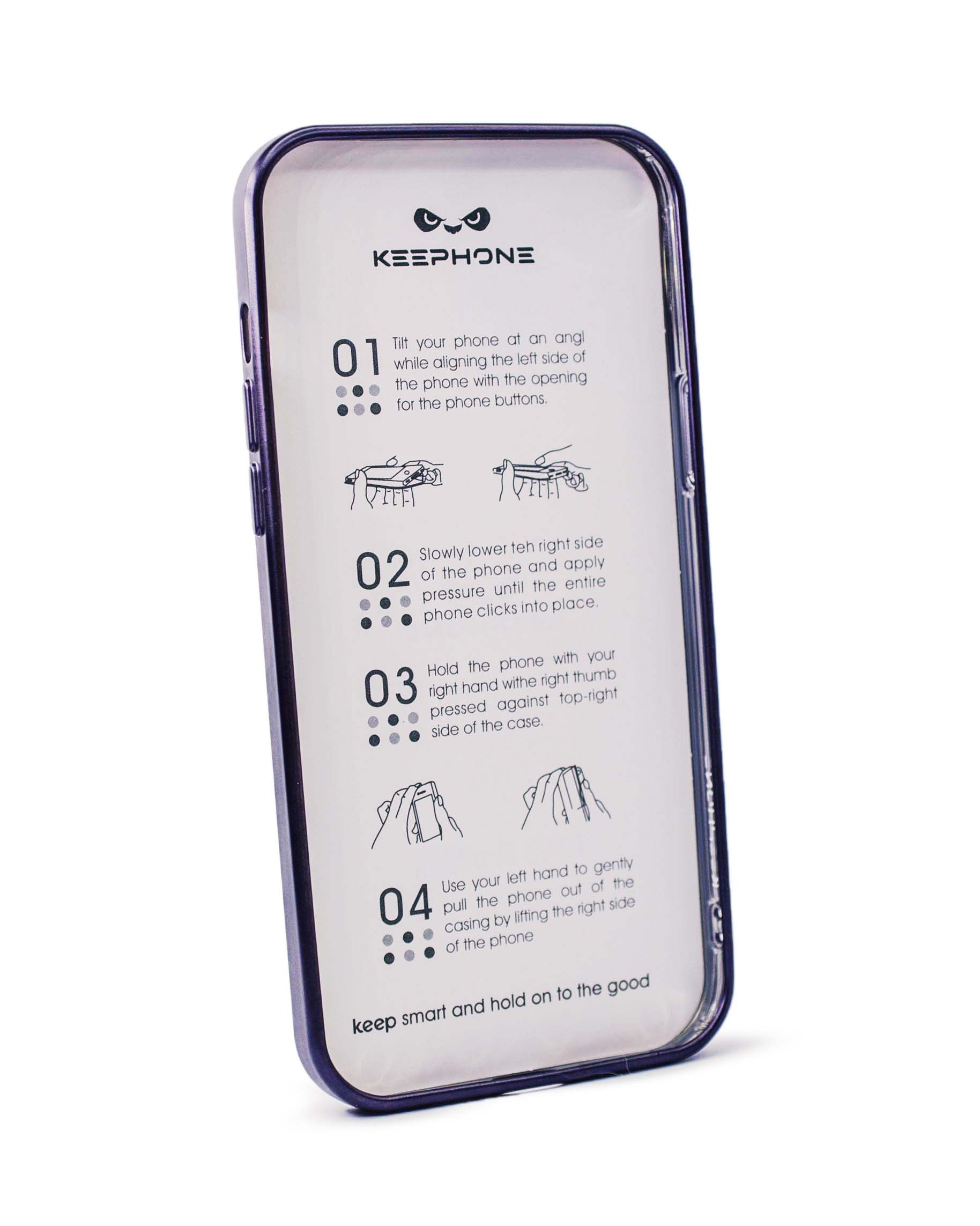 Чехол KeepHone iPhone 13 Pro Max с защитной линзой, фиолетовый